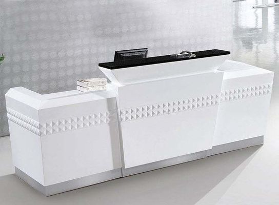 Nieuw ontwerp Populair Luxe Minimalist Marmeren Receptie Desk voor Office Front Desks