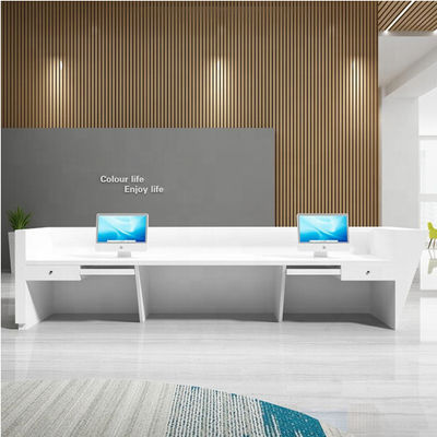 Op maat gemaakte receptie ontwerpen modern kantoor receptie aan de receptie ontwerpen