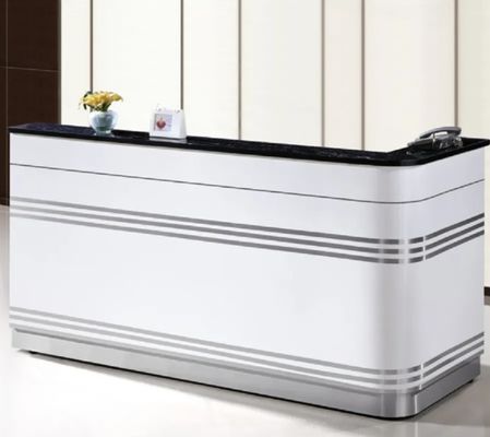 Goedkope minimalistische stijl modern uitbreidbaar meubilair kantoor receptie bureau toonbank tafel receptie bureau te koop