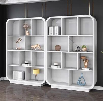 Witte boekenkast Archiefkast gelakt luxe kantoormeubilair modern design gevoel beeldkast