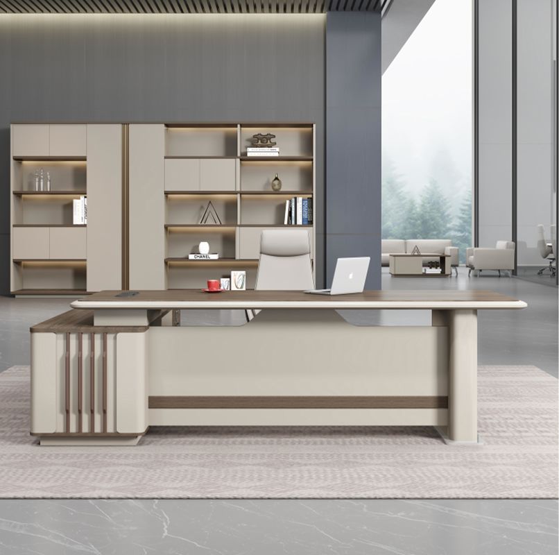 Moderne L-vorm Directeur Hoofdmeubels Tafel en stoel Executive