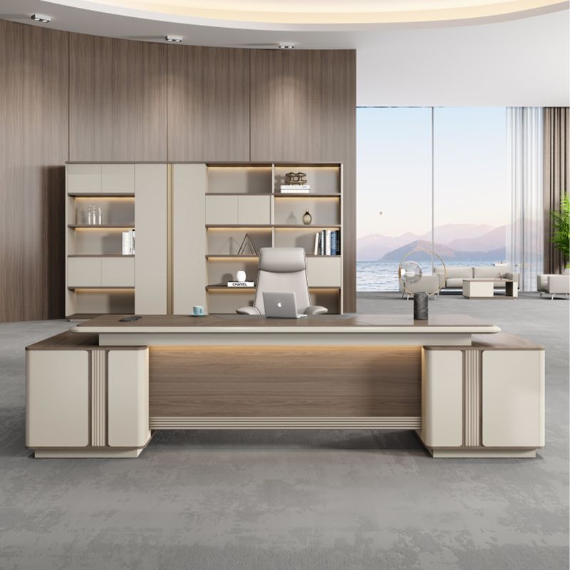 Kantoormeubilair L-vorm Mdf Baas Manager CEO Executive Tafel Schrijfkast Computer studeertafel