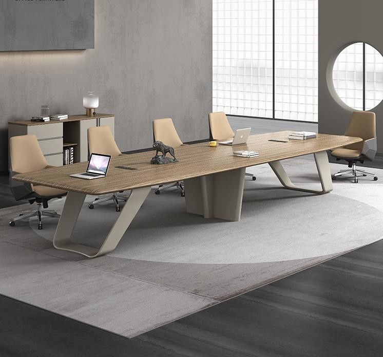 Kantoormeubilair Kantoorconferentietafel Mdf Modern kantoor Oem Hout fineer Conferentietafel Vergadertafel