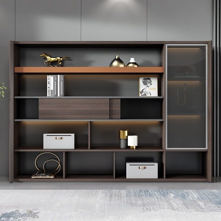 Moderne meubelarchiefkasten met laden houten archiefkasten opslagkasten kantoorapparatuur