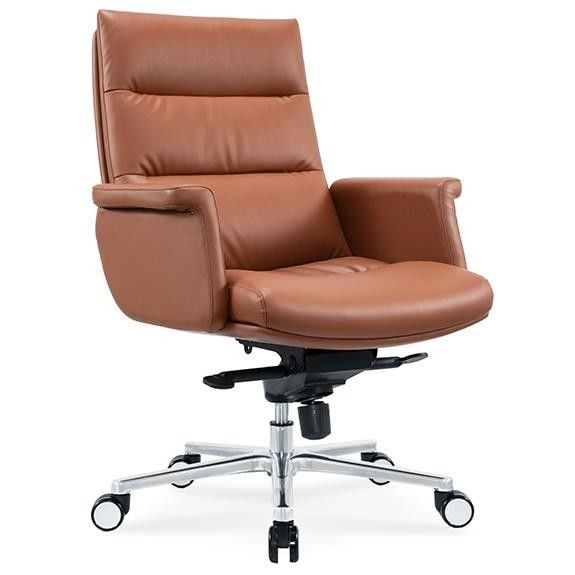 Luxe moderne verstelbare draaibare manager Executive hoogwaardige ergonomische echte echte leer zitbank kantoor