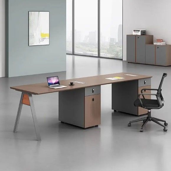 Warm verkrijgbaar kantoorwerkstation kantoormeubilair groothandel klassiek ontwerp houten bureautafel