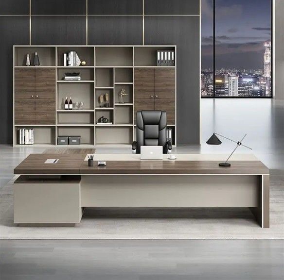 Baas kantoor bureau met lamp Single Manager bureau supervisor's president's Atmospheric Class Desk Wholesale