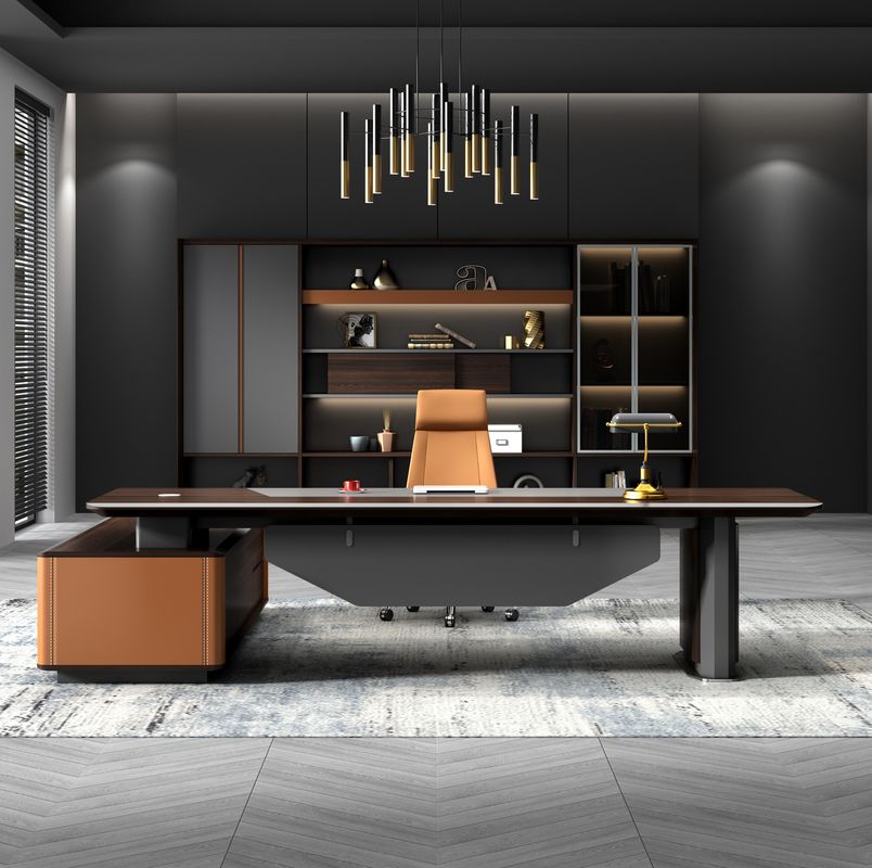 Fabriek Custom Wholesale Luxury Design CEO Boss Executive Office Desk Modern Boss Desk Manager Office Table CEO Desk Luxury