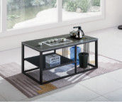 Modern minimalist gesinterd steen automatische Kung Fu koffie tafel roestvrij staal luxe op maat kantoor theetafel set