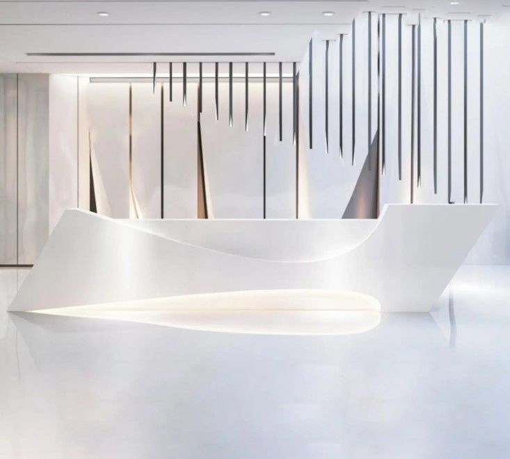 Moderne receptie bureau schoonheidssalon receptie bureau receptie toonbank aangepast spa toonbank voor bedrijf