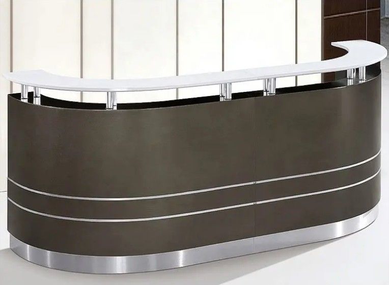 Hoogwaardige moderne luxe receptie bureau op maat kantoor voorreceptie meubels multi persoon receptie bureau