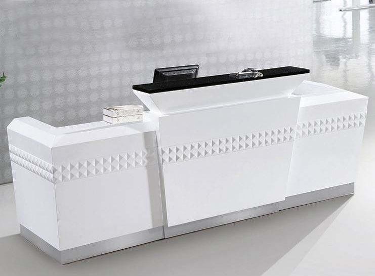 Nieuw ontwerp Populair Luxe Minimalist Marmeren Receptie Desk voor Office Front Desks
